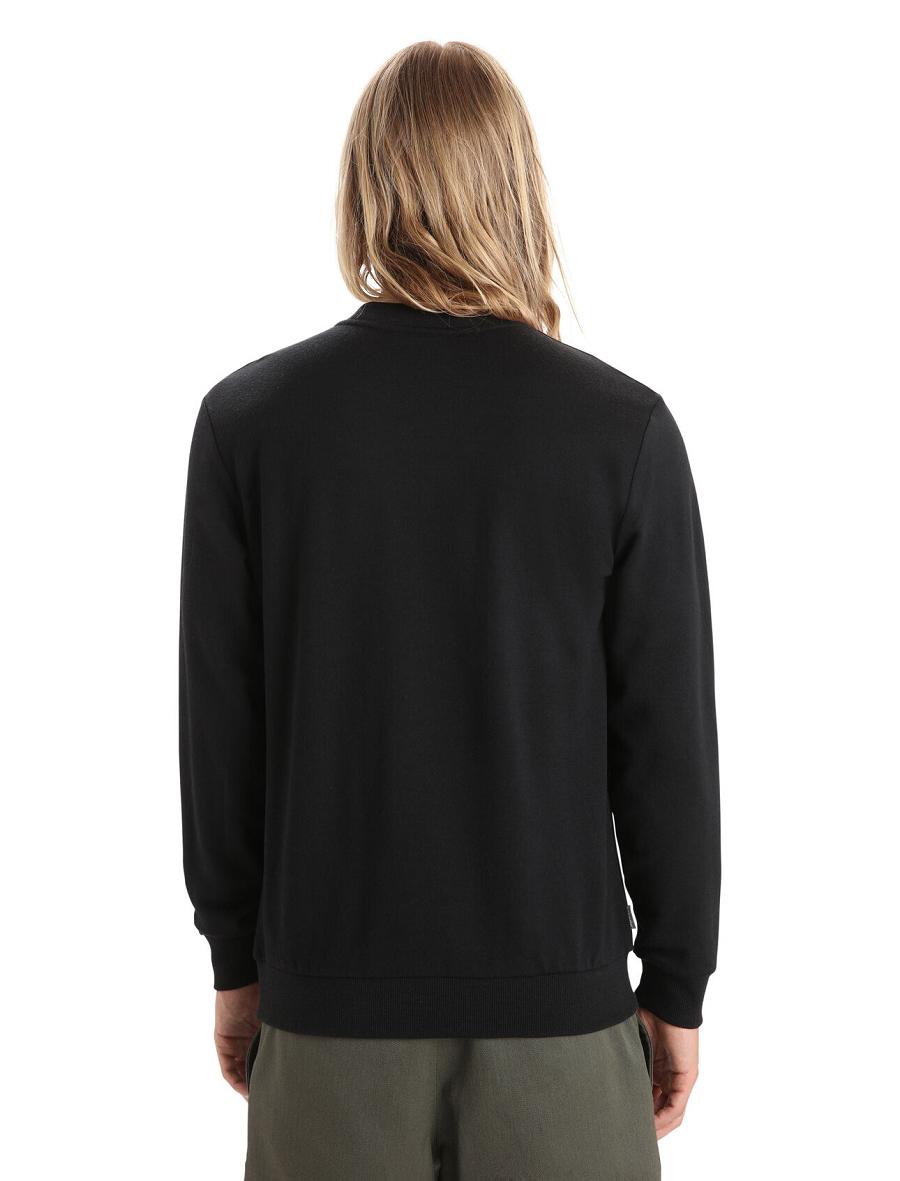 Sweat À Capuche Icebreaker Merino Shifter Long Sleeve Sweatshirt Homme Noir | FR 1278SGLO